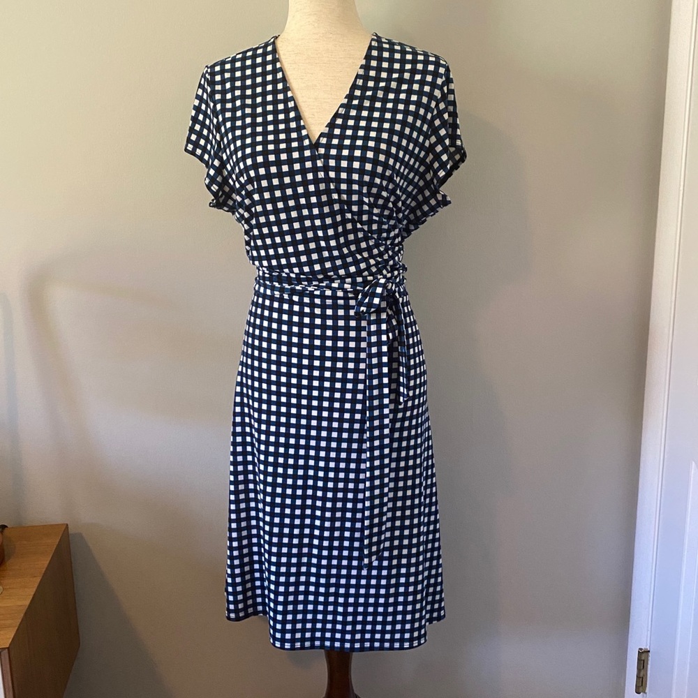 Plaid Wrap Dress